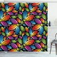 thumbnail image 1 of Ambesonne Floral Shower Curtain, Colorful Flowers Vintage, 69"Wx84"L, Multicolor, 1 of 3