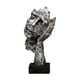 thumbnail image 1 of Escultura abstracta de cara, adorno de mesa, figura decorativa coleccionable para Plata, 1 of 9