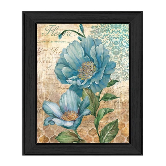 Paris Blue II By Ed Wargo Printed Framed Wall Art Wood Multi-Color