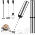 thumbnail image 1 of Electric Milk Frothing Machine USB Rechargeable Mini - Dual Head Blender 11.3*4.2*22.5cm, 1 of 5