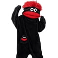thumbnail image 2 of Big Mouth Monster Pajamas，Plus Size Funny Onesies Womens Winter Pajamas Hooded Onesie Halloween Fuzzy Jumpsuit, 2 of 3