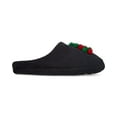 thumbnail image 2 of Charter Club Tree Pom-Poms Clog Slippers with Memory Foam (Black, X-Large), 2 of 3