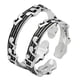 thumbnail image 1 of 2pcs Musical Note Rings Music Note Open Ring Jewelry Gifts Women Men Rings, 1 of 2