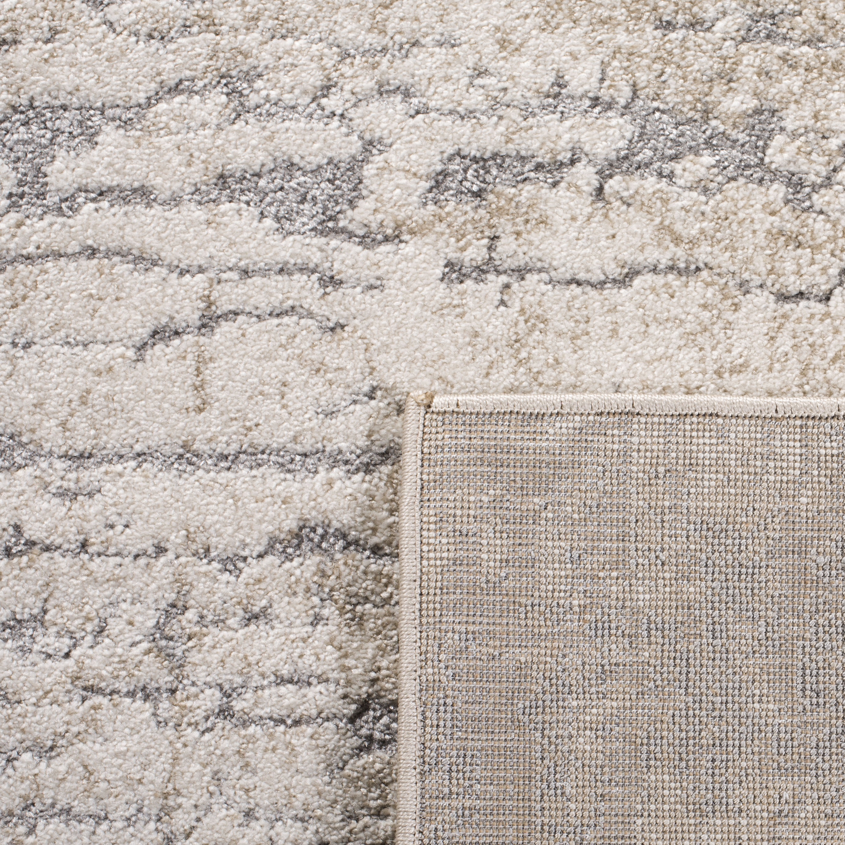 SAFAVIEH Spirit Annabelle Abstract Overdyed Runner Rug, Taupe/Ivory, 2' x 8'