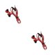 thumbnail image 3 of Sidaley Auricular con cable Auriculares de alta Graves pesados ​​​​Auriculares tipo auricular Auricular de doble bobina móvil, rojo No.01 2piezas, 3 of 5