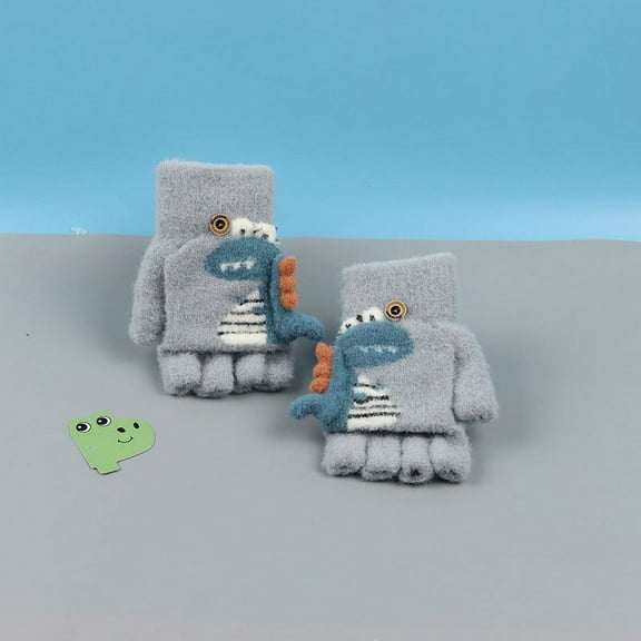 End of Year Clearance! Thermal Gloves USB Winter Men Women Fashion Cold Warm Heating Windproof Half Bare Finger Knit Gloves for Running Driving Hiking