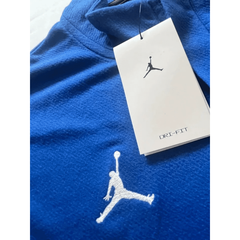 Jordan Dri-Fit Half Zip Up Top ROYAL BLUE Gym Golf Mens Nike and
