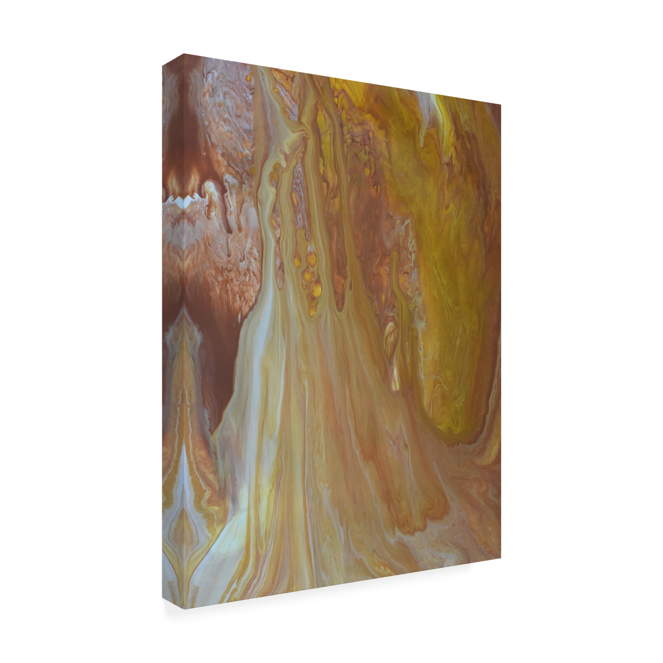 Canvas Wall Art - Maliq 'Yellow Marble' Wall Art for Living Room, Bedroom, or Office Décor by Trademark Fine Art - 24 x 32 Inches