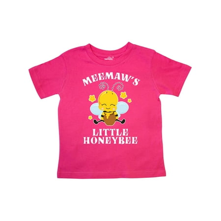 

Inktastic Cute Bee Meemaw s Little Honeybee with Stars Gift Toddler Boy or Toddler Girl T-Shirt
