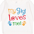 thumbnail image 3 of Inktastic My Gigi Loves Me Grandchild Toddler Sweatshirt, 3 of 4