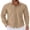 Khaki, variant on COOFANDY Men's Long Sleeve Casual Button Down Shirts Untucked Shirts for Men Regular Fit Dress Shirt