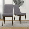 thumbnail image 3 of Ashcroft Grayson Chaise de Salle à Manger Mid-Century Modern, Gris (Ensemble de 2), 3 of 7