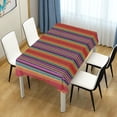 thumbnail image 6 of SKYSONIC Mexican Tablecloth Mexican Serape Blanket for Mexican Party Wedding Cinco De Mayo Fiesta Decorations Outdoor Picnics Dining Table Cover, Large Square Table Cloth 54x72In, 6 of 7