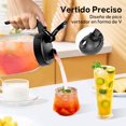 thumbnail image 3 of Jarra de Vidrio con Tapa, 2 Pcs Mason Jars,Jarra de Agua 1.89 litros con Cepillo de Limpieza,jarra de boca ancha a prueba de fugas,para T&eacute; de Frutas,Zumo, Leche, T&eacute;, Caf&eacu, 3 of 7