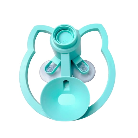 Tepsmf Pet Water Dispenser Automatic Drinking Fountain Cat Bowl Suction Cup Fixed Base Bottle Not Included