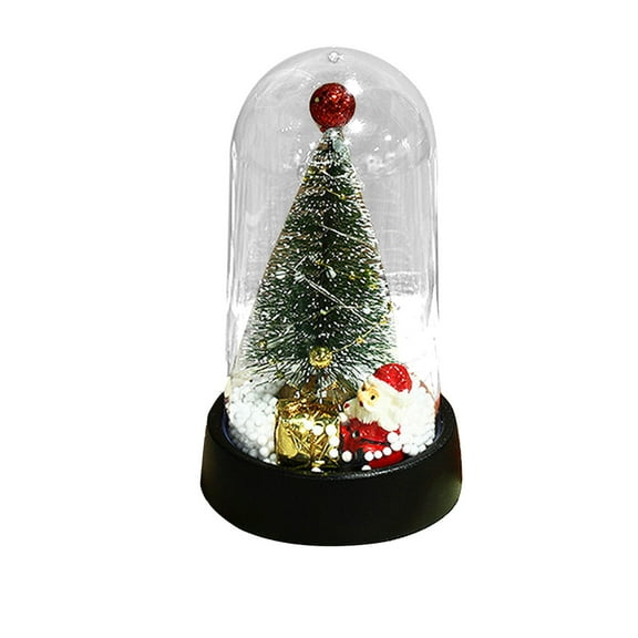 CuiLiyq Mini Christmas Tree Desktop Decoration, LED Light Decorative, Suitable for Christmas Room Holiday Parties Tabletop Centerpieces (5.9 Inch)
