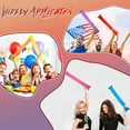 thumbnail image 5 of 50 Pieces Thunder Sticks Team Spirit Boom Sticks Cheering Sticks Plastic Cheerleading Spirit Stick Clapper Inflatable Noise Makers for Sporting Events Dance, 5 of 7