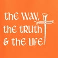 thumbnail image 5 of Wild Bobby The Way, The Truth & The Life Inspirational/Christian Men Graphic Tank Top, Orange, Large, 5 of 5