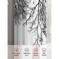 thumbnail image 5 of Black Branches Sheer Curtains 96 Inch Length 2 Panels Set, Botanical Dead Tree Birds Voile Window Treatment Semi Sheer Long Curtains Drapes for Bedroom/Living Room/Kitchen 52"x96"x2, 5 of 7
