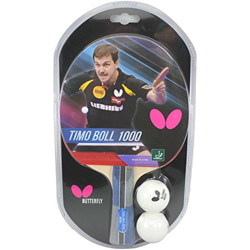 Butterfly 8828 Timo Boll Table Tennis Racket-1000 Model-1 Ping Pong Paddle-ITTF Approved-Sponge and Pan Asia Rubber