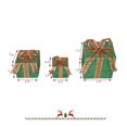 thumbnail image 6 of 3pcs Christmas Decorations Lighted Gift Boxes Decor,60 Lights,Dusting Mesh,Streamer Bow,Battery Type (Not Included), Garden Gift Box Decoration, 6 of 7