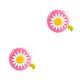 thumbnail image 4 of Greeniant Timbre de bicicleta Alarmante Anillo de bicicleta Forma de flor Timbre decorativo para manillar de bicicleta, rosa y verde rosado verde 2piezas Greeniant CBP022117, 4 of 6