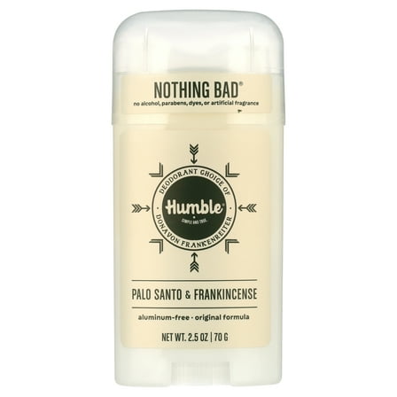 Humble Brands Natural Deodorant, Palo Santo & Frankincense, 2.5oz