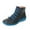 Blue, variant on fukaraa Fashion Retro Solid Color Leather Flat Ankle Boots for Women Lace Up Slip On Low Heels Short Boots