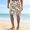 thumbnail image 7 of Simua Men's Coral Reef Print Vacation Shorts | Quick Dry Elastic Drawstring Waist Side Pockets Polyester 5-Inch Swim Trunks for Summer Beach Daily Wear, 7 of 7
