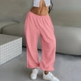 thumbnail image 2 of Maplenight Women's Sweatpants Wide Leg Elastic High Waist Pants Fall Winter Loose Casual Sweat Pants, 2 of 8