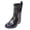 Black, variant on Women's Rain Shoes Outdoor Lace up Rain for Women Snowboard Women Boots Mid Style Rubber Rain for Women Mid Calf Woman Women's Punk Boots for Rain Shoes Women Couch Rain All Weather