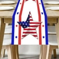 Skoglary Table Runner,July 4th Dining Path American Flag Stripes