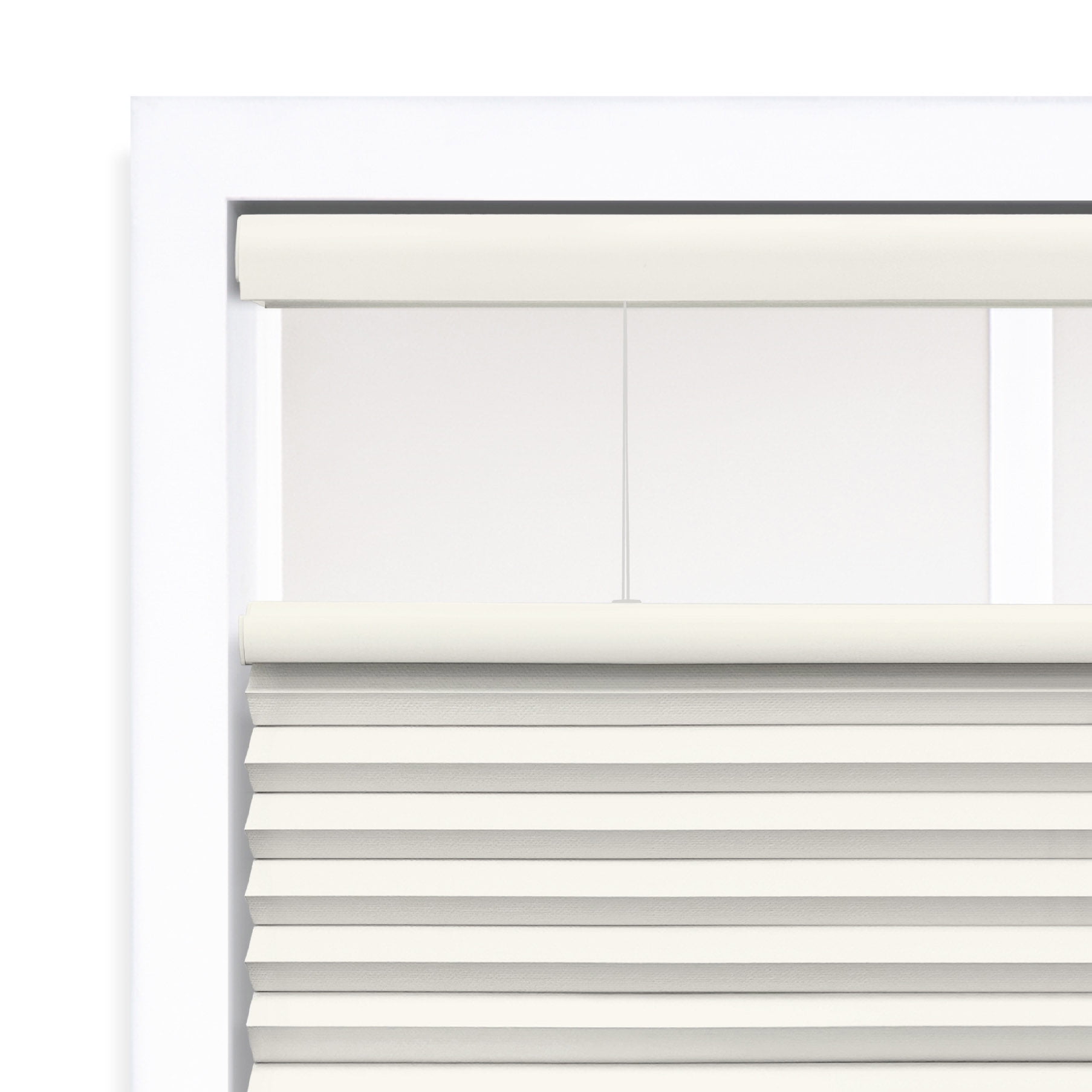 Regal Living Top Down Bottom Up Blackout Cordless Cellular Shade, Ivory - 29.5" W x 72" L