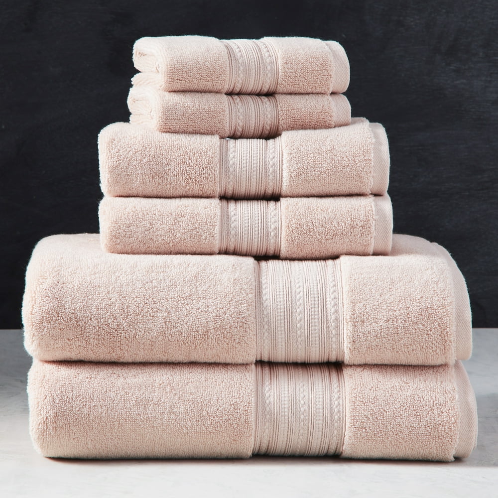 Better Homes & Gardens Signature Soft Solid 6 Piece Bath Towel Set (2