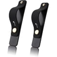 thumbnail image 1 of LAICAIW Removable and Reusable Cell Phone Grip Strap, Telescopic Finger Kickstand Bracket Universal Silicone Phone Holder Stand and Portable Finger Loop for Most Smartphones Case (Black), 1 of 7