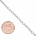 thumbnail image 3 of 3.2mm Solid .925 Sterling Silver Round Rolo Chain Necklace + Bracelet Set, 20" (Necklace) + 7" (Bracelet), 3 of 7