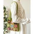 thumbnail image 5 of JUYGO Crochet Tote Bag for Women Cute Floral Knitted Shoulder Bag Fairy Y2k Woven Beach Shopping Bag Vocation, 5 of 5