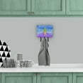 thumbnail image 4 of Carolines Treasures BB7363TH68 Cactus Blue and Purple Watercolor Leash or Key Holder Triple Hook multicolor, 4 of 4