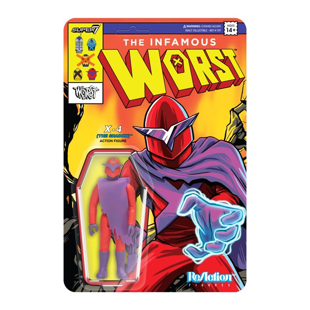 Figura de Acción Super7 X-4 The Worst 3.75" con Accesorio