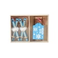 thumbnail image 1 of 1 Set Hanging Ornament Nice-looking Practical Wood Decorative Sled Shape Xmas Tree Pendant for Party, 1 of 8