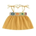 thumbnail image 1 of Robe pour Filles, Crochet Broderie, Sans Manches, Robe Camisole à Nouer, 1 of 8