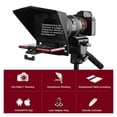 thumbnail image 2 of T2 Teleprompter For 8 Inch Mobile Phone Tablet PC SLR Camera Portable Live Broadcast Equipment Mobile ,Easy to Operate, 2 of 6