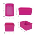 thumbnail image 5 of Pen+Gear Cubby Bin, 12.27 x 7.96 x 5.12 in, Tropical Blossom, 5 of 10