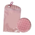 thumbnail image 2 of Bolsa para quitar arena con clip, bolsa para cepillos para quitar arena, limpiador de arena de playa, artículos esenciales para acampar, vacaciones, Rosa, 2 of 10