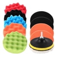 thumbnail image 1 of 12PCS Ensemble de Cire Portable Auto Roue Kit Pad Kit Voiture Polissage Éponge Mousse 3inch, 1 of 11