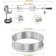 thumbnail image 4 of onlyfire Stainless Steel Rotisserie Ring Kit Barbecue Accessories for Weber 22" Kettle Grill and Other Similar Size Grills, 4 of 10