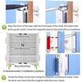 thumbnail image 2 of 28kg Strong Magnetic Closet Door Magnet 2 Pieces Stainless Steel Magnetic Closet Door Catches For Furniture Strong Powerful Magnet For Drawers, Shower, 2 of 5