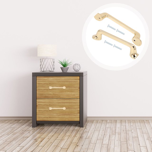 unbranded 2Ud Asas Metálicas Doradas Para Puertas De Cocina Y Muebles Fáciles De Usar Y Resistentes