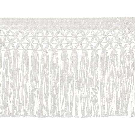 UPC: 0070659955723 | Chainette Trellis Fringe 6 X 10yd – White