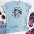 thumbnail image 2 of By Any Beans Necessary Shirt, Unisex Women's Men's Shirt, Coffee Caffeine Espresso Coffee Bean Cafe Shirt, Heather Light Blue, Medium, 2 of 6